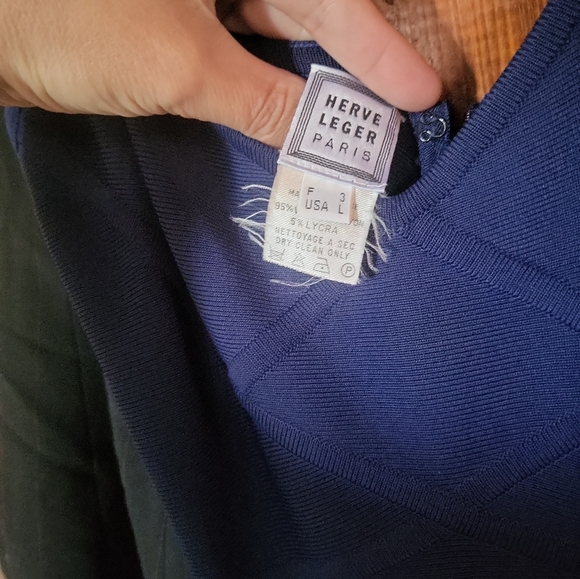 Herve Leger Dresses & Skirts - Herve Leger blue dress NWOT.